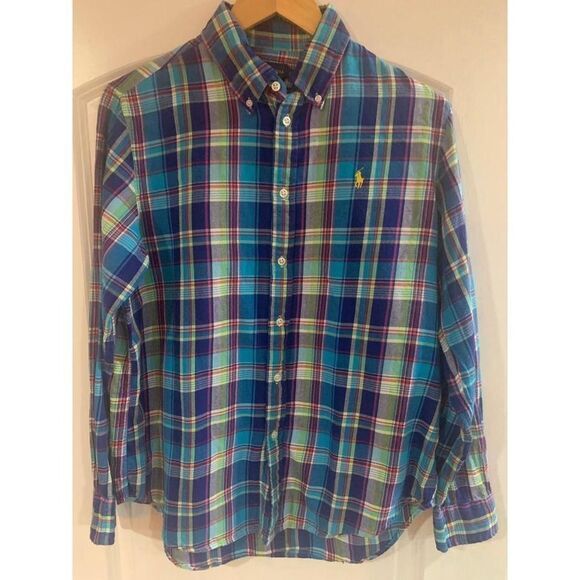 Ralph Lauren Mens L Relaxed Fit Button‎ Down - Picture 1 of 2